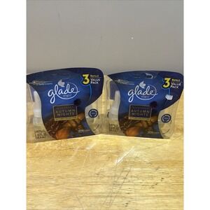 Glade Plugins Refills Wondrous Autumn Nights 3 Pk X2 Limited Edition Rare 2015